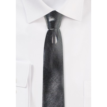 Sparkly Silver Necktie
