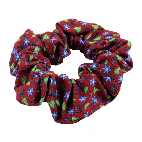 Scrunchie in Christmas Wrap Design