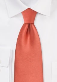 Dark Coral Red Necktie