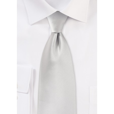 Formal Light Silver Necktie
