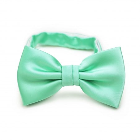 Shiny Mint Bow Tie