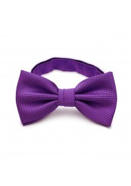 Violet Purple Bow Tie in Matte Textured Weave
