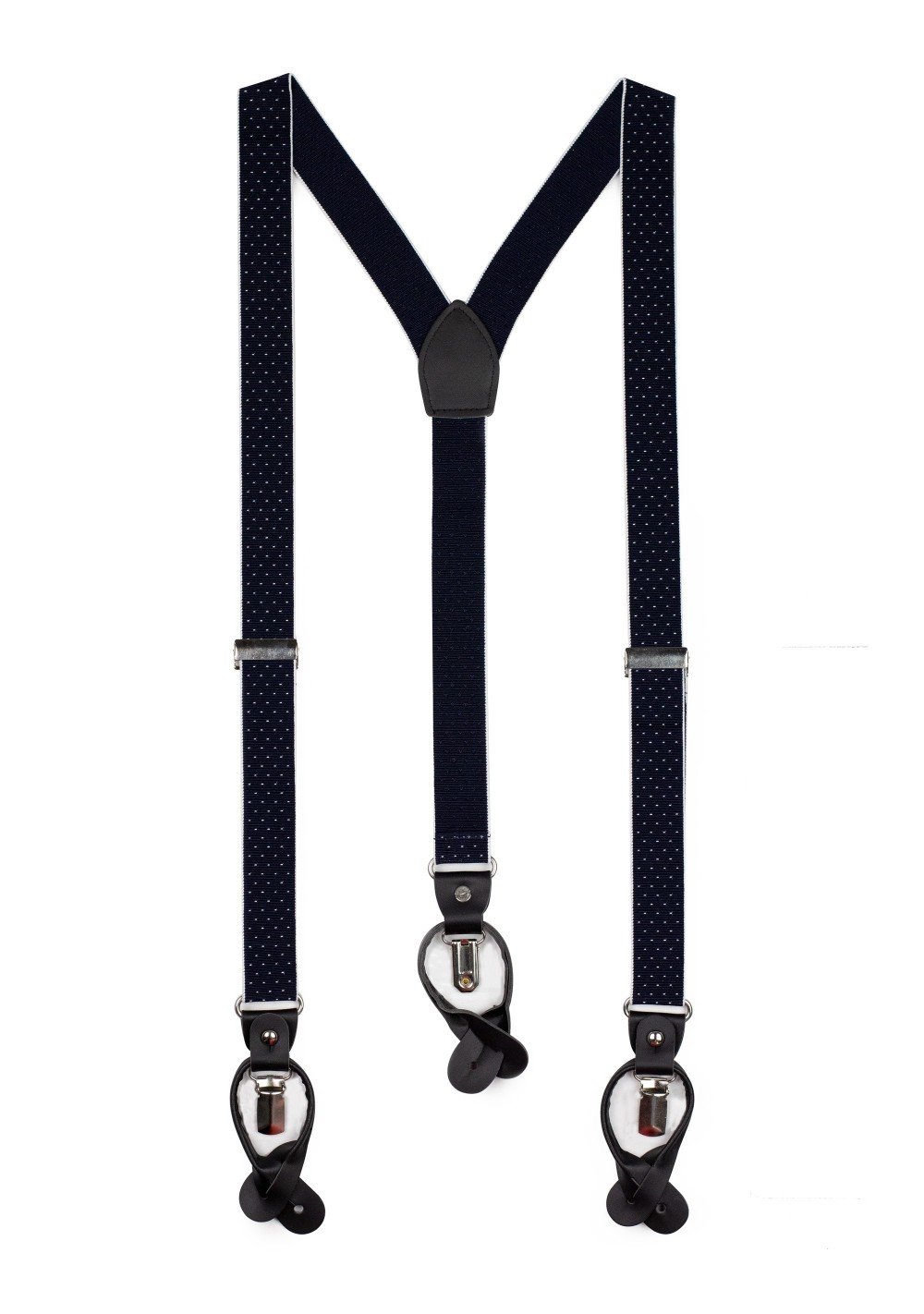 Navy Blue Suspenders / Blue Men's Suspenders / Blue Linen Bow Tie/ Blue  Linen Cufflinks / Blue Braces / Bow Tie and Suspenders 