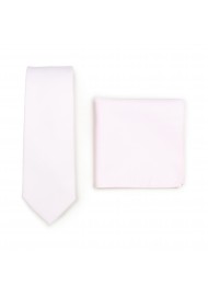 Blush Pink Skinny Tie Set