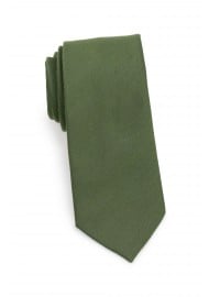 Olive Skinny Tie