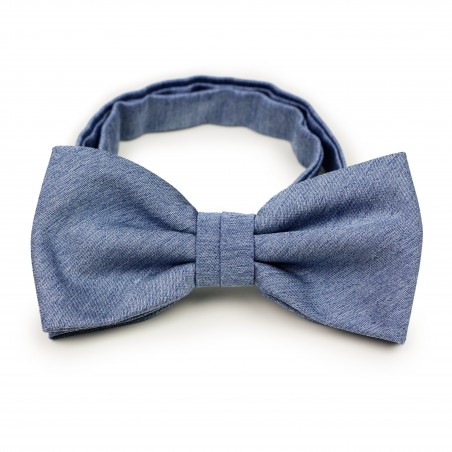 Steel Blue Bow Tie