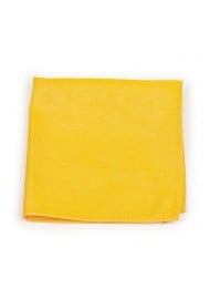 Mens Pocket Square in Marigold Yellow