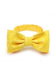Canary Color Paisley Bowtie