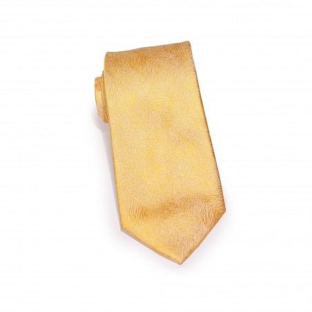 Woodgrain Texture Necktie in Sunflower Yellow