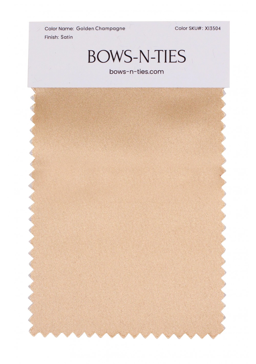 Golden Champagne Satin Fabric Swatch
