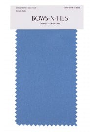 Satin Fabric Swatch - Steel Blue