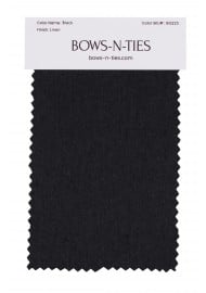 Linen Texture Fabric Swatch - Black