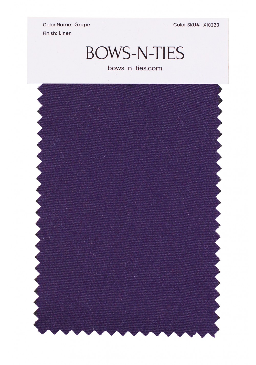 Linen Texture Fabric Swatch - Grape