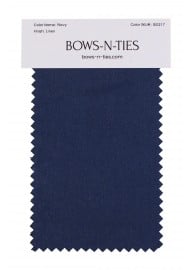 Linen Texture Fabric Swatch - Navy