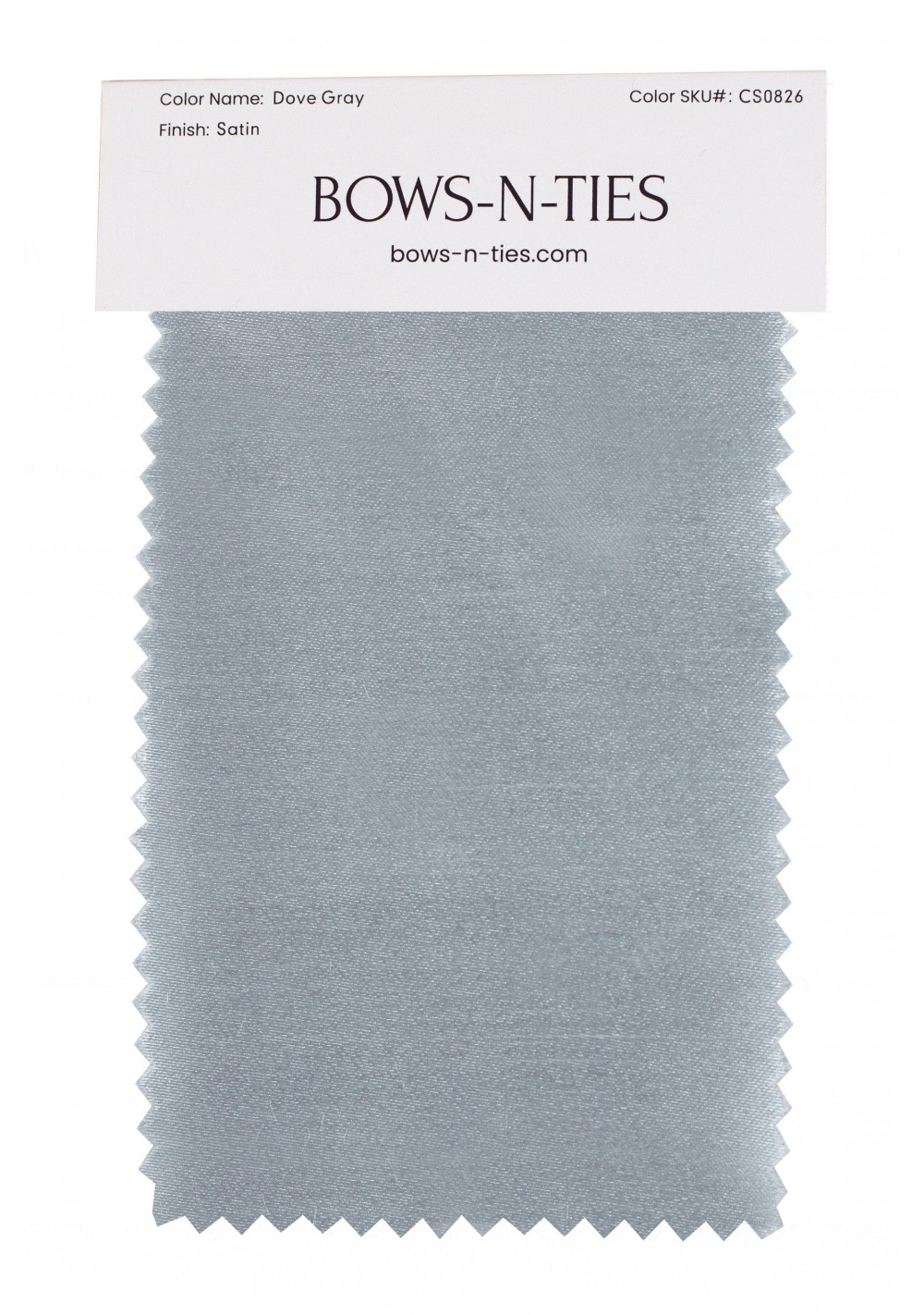 Satin Fabric Swatch - Dove Gray