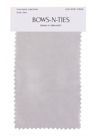 Satin Fabric Swatch - Light Silver