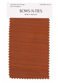 Herringbone Fabric Swatch - Burnt Orange