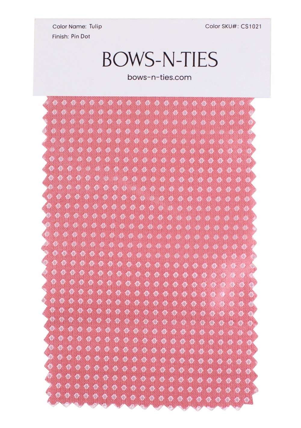 Pin Dot Fabric Swatch - Tulip