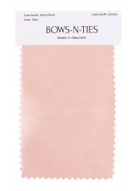 Satin Fabric Swatch - Peach Blush