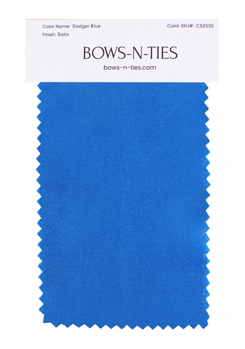 Satin Fabric Swatch - Dodger Blue