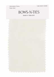 Satin Fabric Swatch - Cream