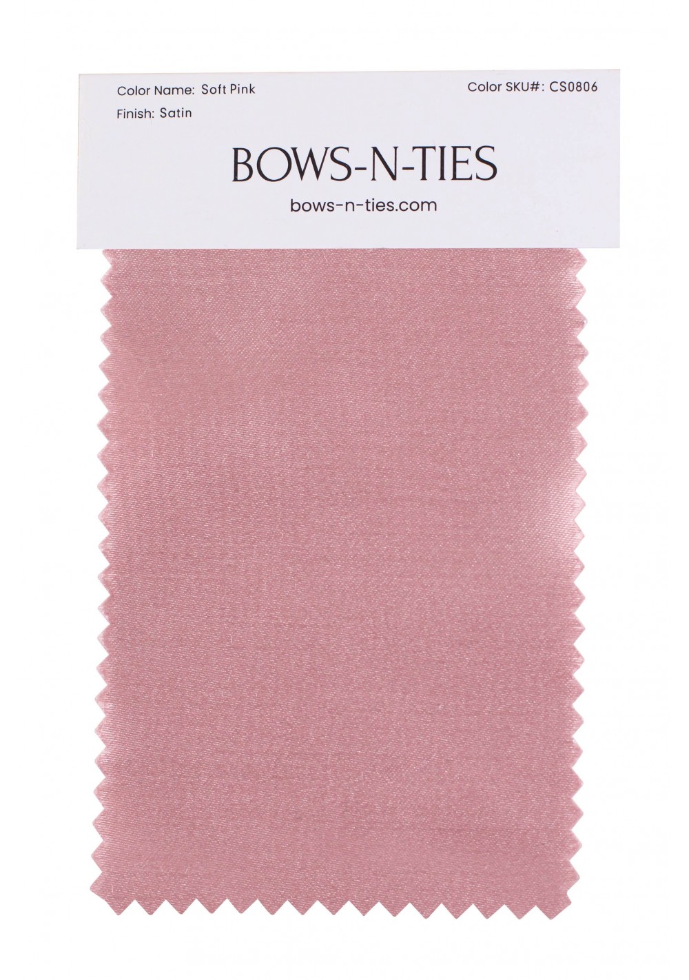 Satin Fabric Swatch - Soft Pink