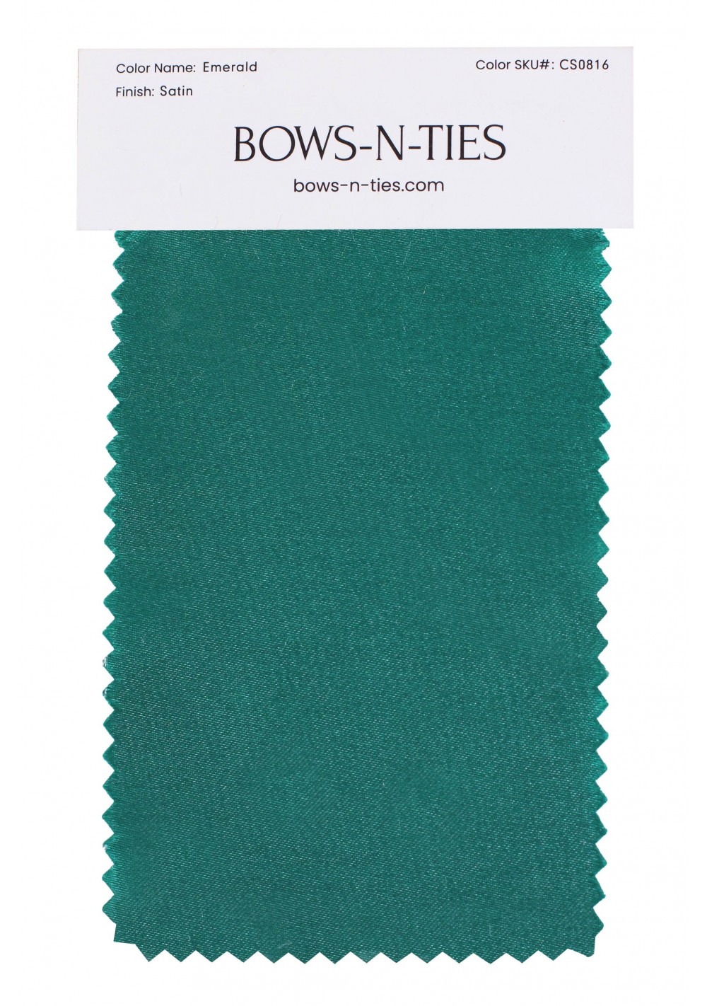 Satin Fabric Swatch - Emerald