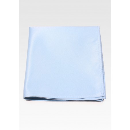 Solid Pocket Hanky in Ice Blue