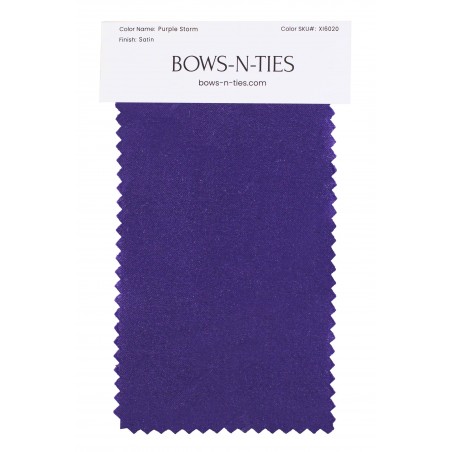 Satin Fabric Swatch - Purple Storm