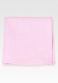 Cotton Pocket Square in Petal Pink