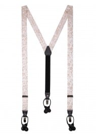 Dress Suspender in Ivory Champagne Floral Design