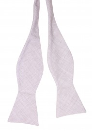 Cotton Self Tie Bowtie in Stone Gray