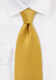 XL Solid Mustard Yellow Tie