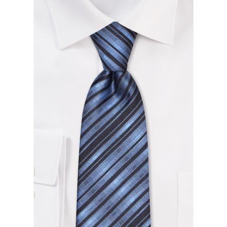 Blue and Black Check Mens Tie
