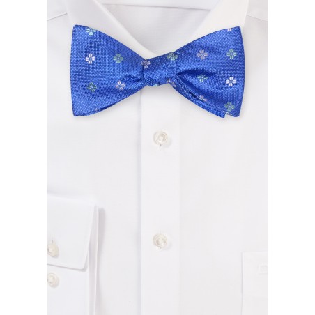 Royal Blue Self Tie Designer Bow Tie