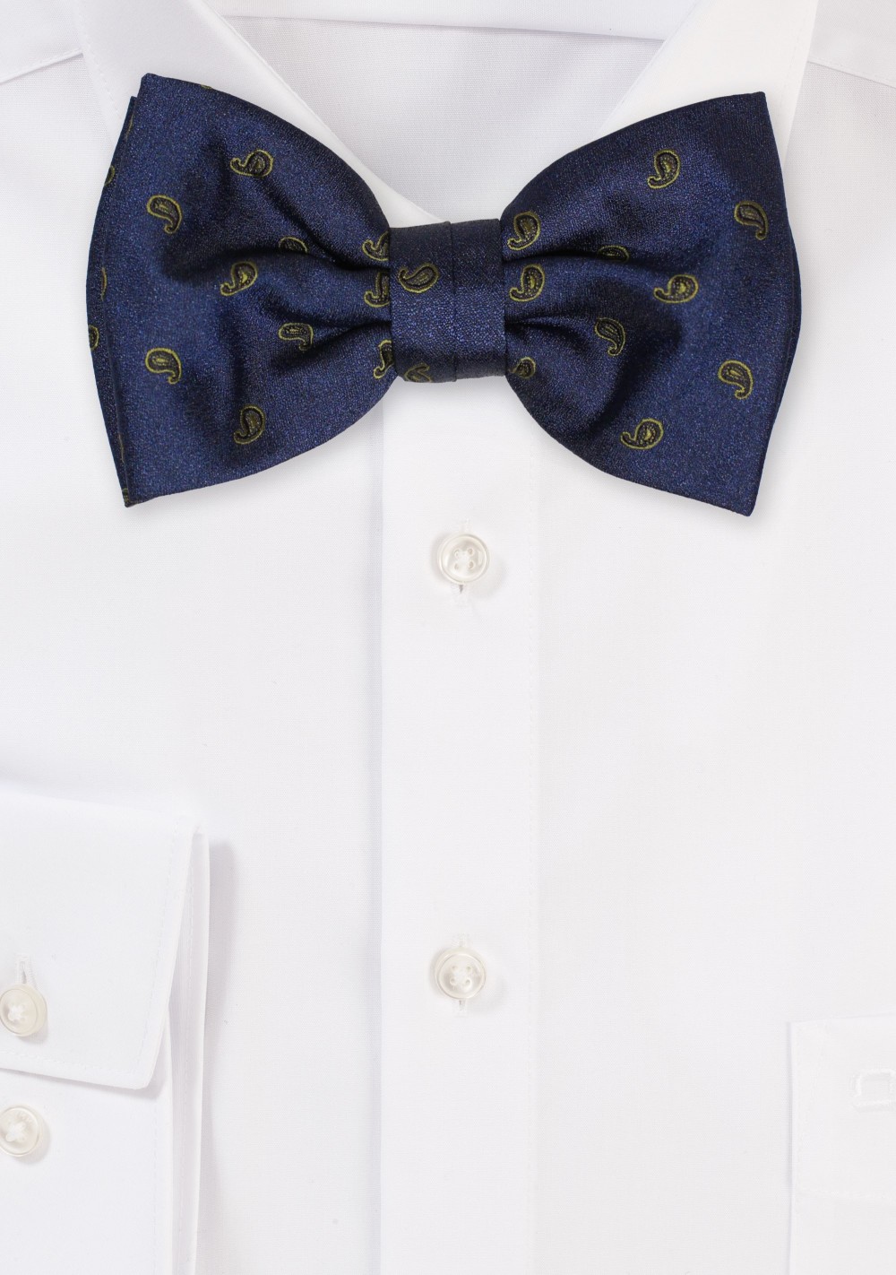 Teal and Oliver Paisley Bow Tie