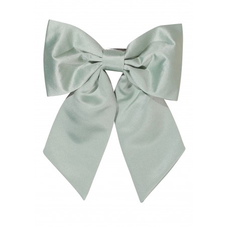 Hair Bow in Dusty Sage Front