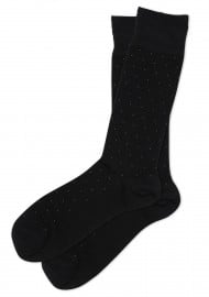 Black Pin Dot Dress Socks