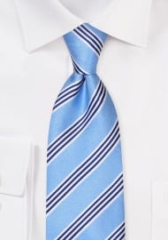 Elegant Blue Striped Tie by PUCCINI