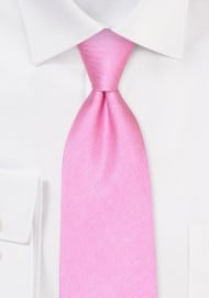 Matte Pink XL Silk Tie