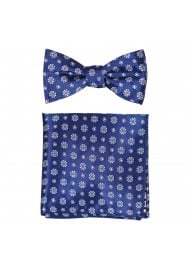 Self-Tie Bowtie Set in Royal Blue