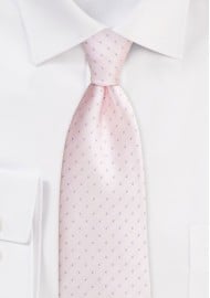 Blush Pink Polka Dot Tie