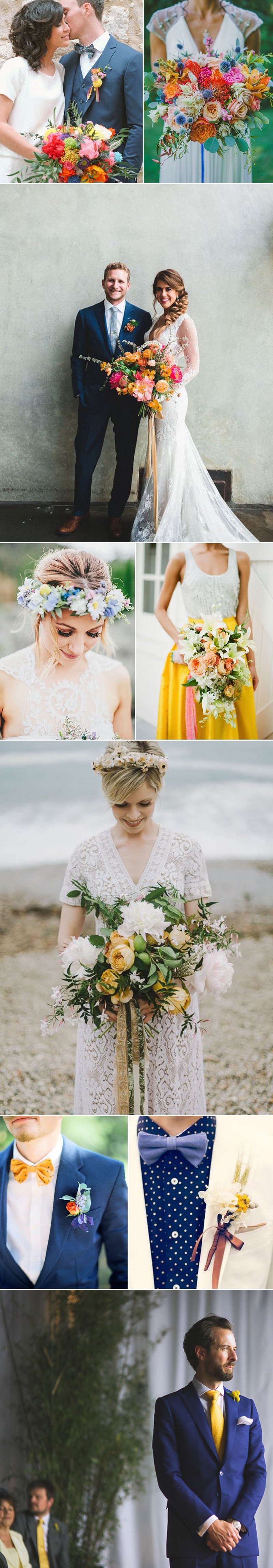 Spring Wedding Ideas in Yellows and Blues