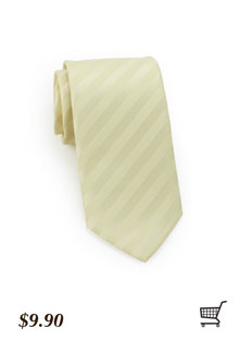 Designer Striped Yellow Tie