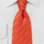 Tangerine Striped Tie