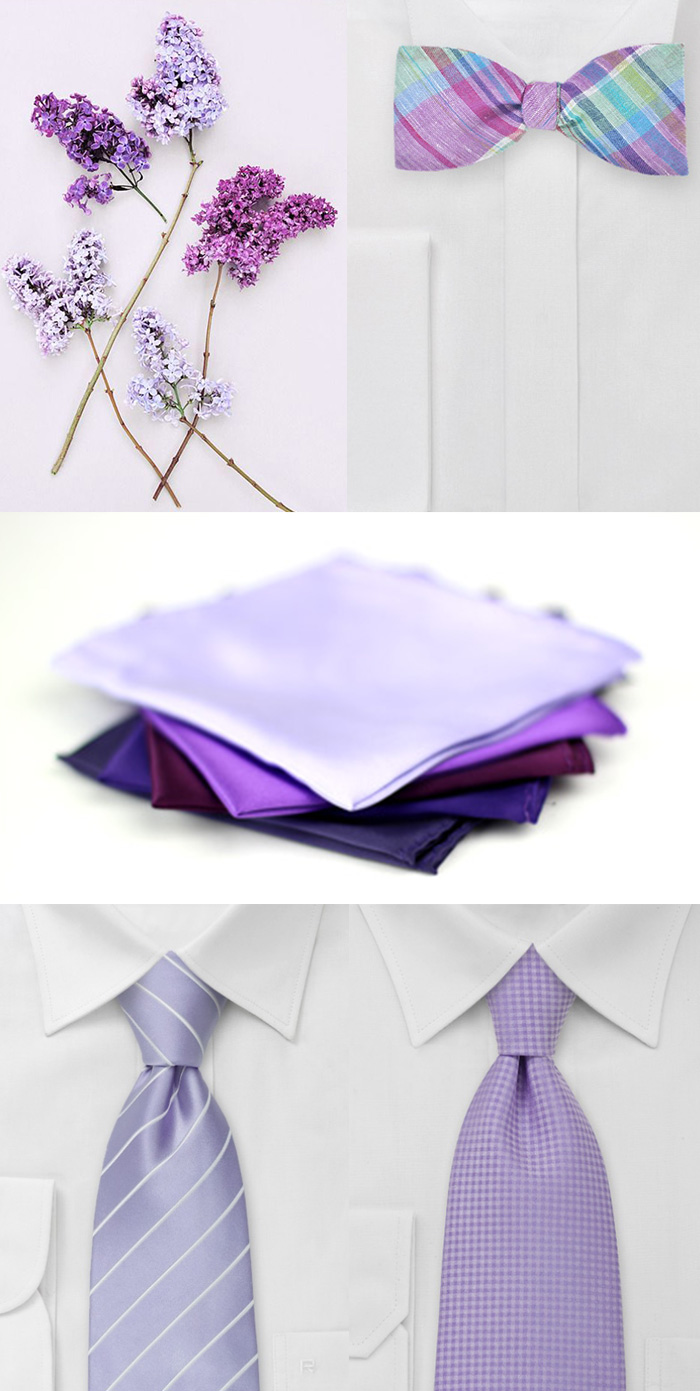 Men's Lavender Accessories for Weddings