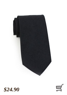 Designer Wedding Tie in Black