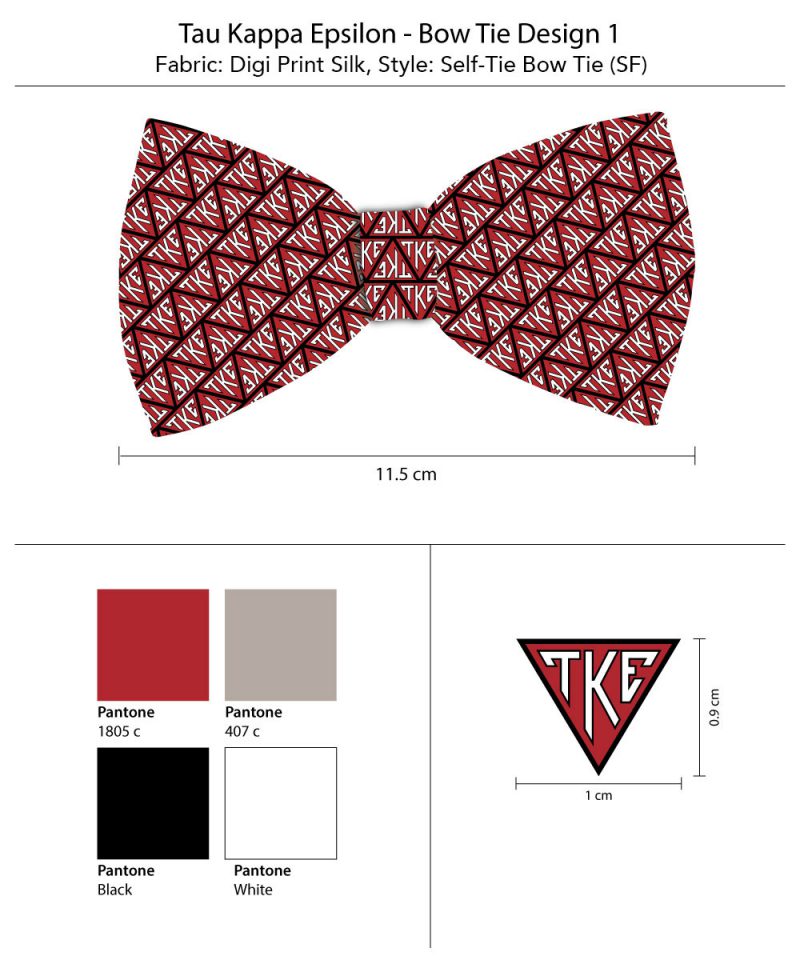 TKE fraternity Bow tie