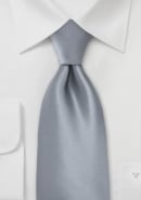 solid-silver-silk-tie