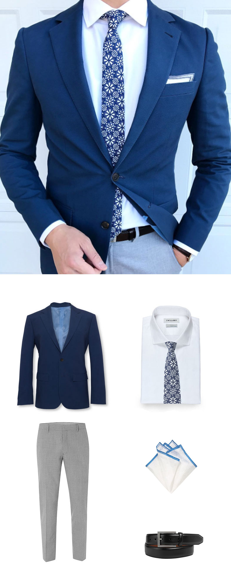 Look Of The Week: Our Mexican Tile Tie in Blue